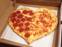 Heart Shaped Valentine's Day Pizza | Original Bruni's Pizza
